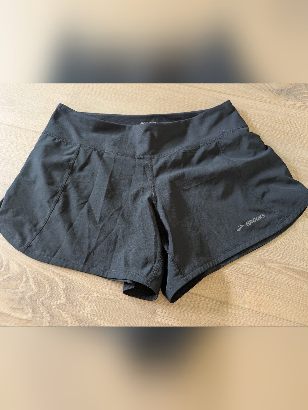 Brooks Women's Black Athletic Running Shorts